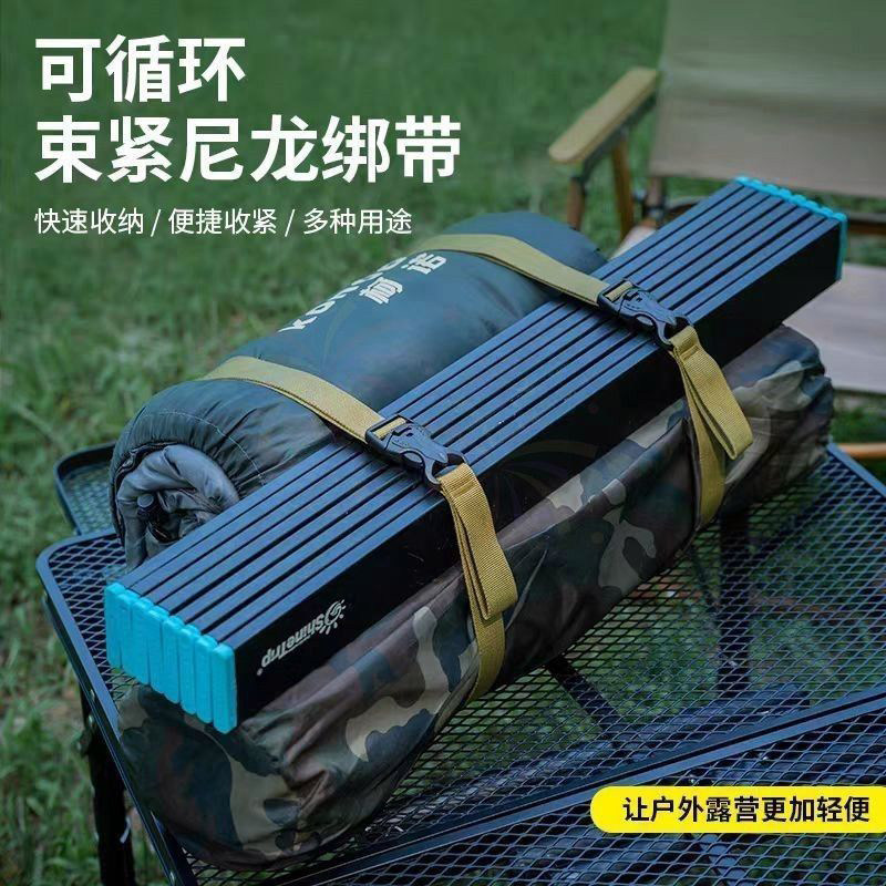 Outdoor buckle strap for securing luggage, tightening rope for backpacks, tents, sleeping bags, and packing straps