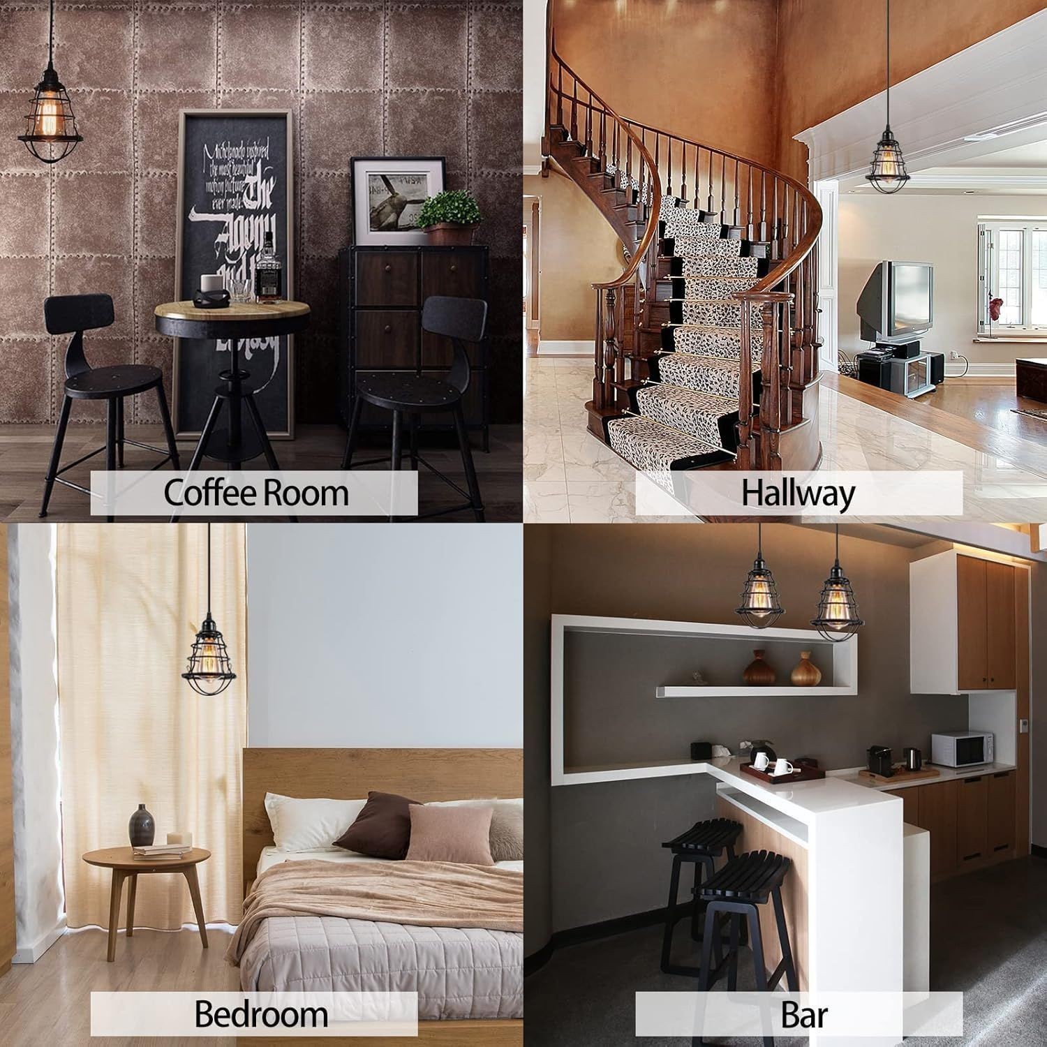 Transfronterizo exclusivo para ropa de dormitorio retro tienda de la jaula de hierro personalizada restaurante americano café tienda de té de leche lámparas