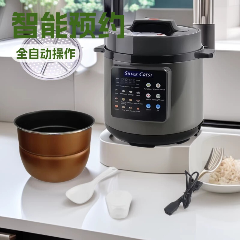 6L foreign trade touch screen multifunctional smart household large-capacity English pressure cooker rice cooker 6L foreign trade touch screen multifunctional smart household large-capacity English pressure cooker rice cooker