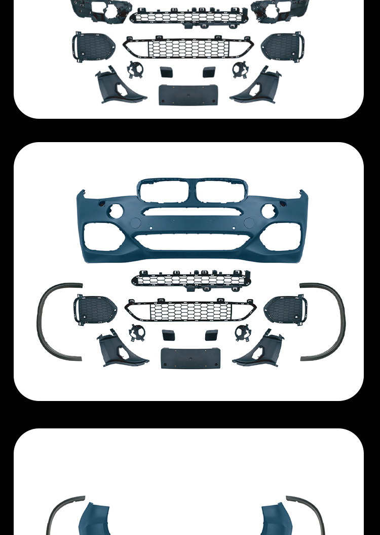 Suitable for 14-18 BMW X5 surround F15 to change MT front and rear bumper assembly side beam M sports large surround kit