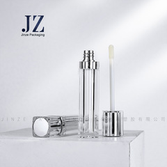 Jinze スポット新シルバースクエア透明コンシーラーチューブリップグレーズチューブ 8 ミリリットルプラスチック包装材料