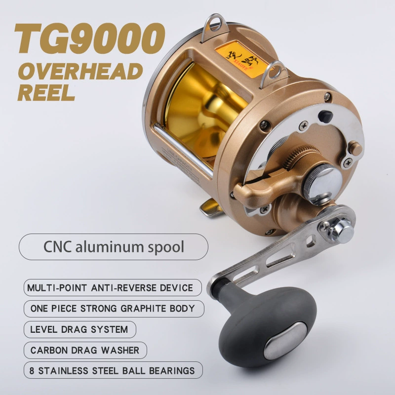 Крабовый рыбный крючок Sea Fishing Drum TG9000 Deep Sea Boat Fishing Wheel Trolley 24kg 8BB Правый руль