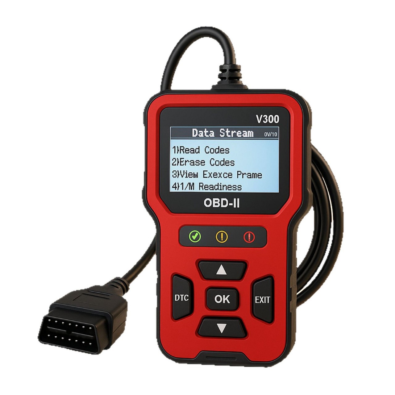 OBD2 car fault diagnostic device. Diagnostic instrument for checking car engine fault lights and clearing error codes