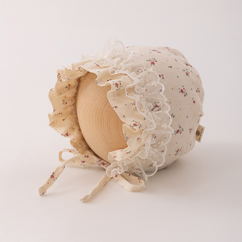 Sombreros para bebés coreanos primavera y otoño delgados sombreros de puerta de chimenea sombreros de corte para bebés pequeños meses de algodón sombreros