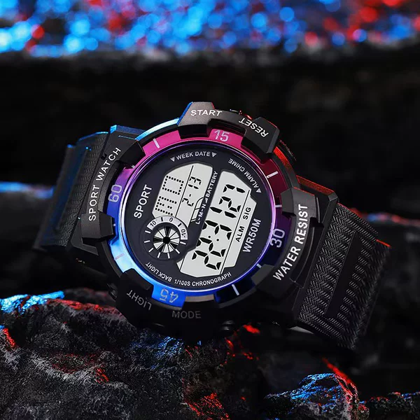 Colorful blue