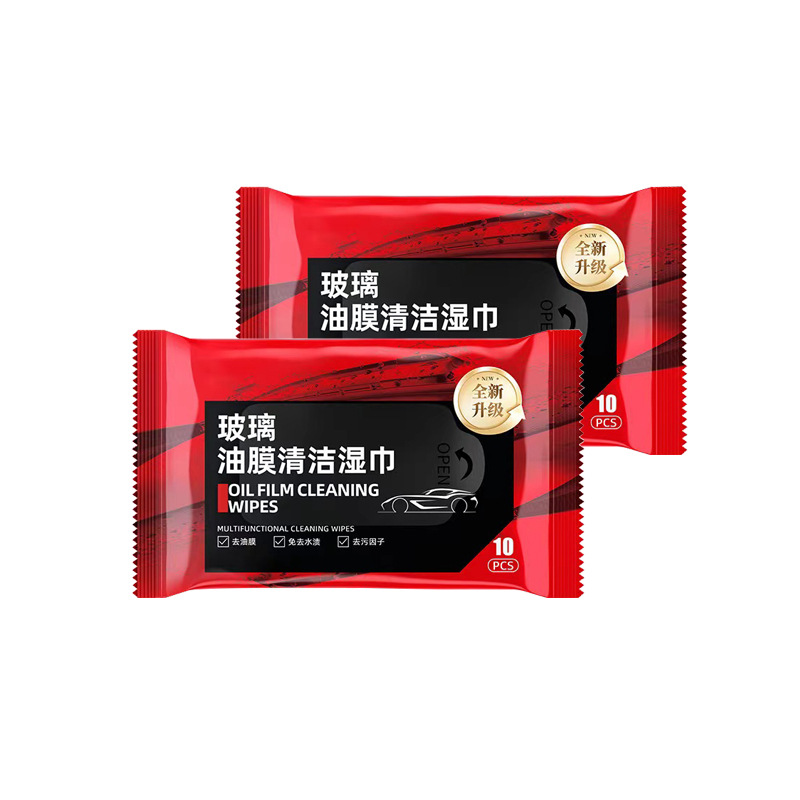 Toallitas húmedas de eliminación de película de aceite de vidrio para automóviles cuero interior renovación de plástico limpio mantenimiento de ventanas de automóviles toallas húmedas de película de aceite