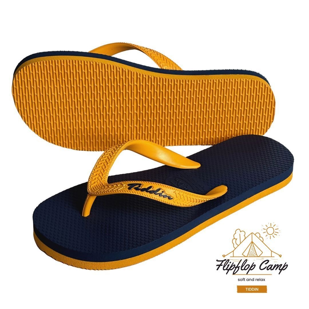 Chanclas para hombre Tid Din de suela blanda de látex importadas de Tailandia, zapatillas ligeras, impermeables y antideslizantes