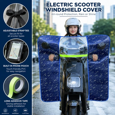 heat insulation and wind and rain — Motorcycle front windshield
