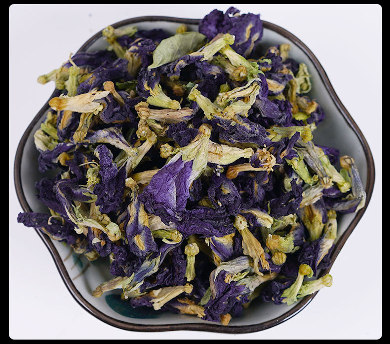 Butterfly Pea Flowers (Clitoria ternatea) — Dried Blue Butterfly Herbal Tea, 30g Jar preparation