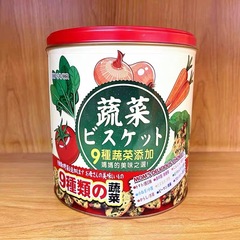 金語九種蔬菜餅乾350g罐裝薄脆咸香小餅乾辦公室解饞年貨送禮批發