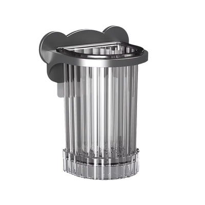 牙刷置物架卫生间沥水壁挂式免打孔收纳筒梳子牙膏牙具洗漱收纳杯