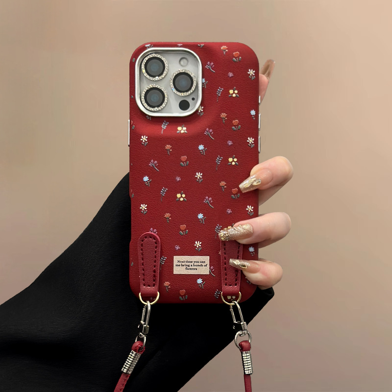 Pantalla completa pequeña floral para iPhone16promax funda para teléfono móvil Apple 15 14promax nuevo 13/14p