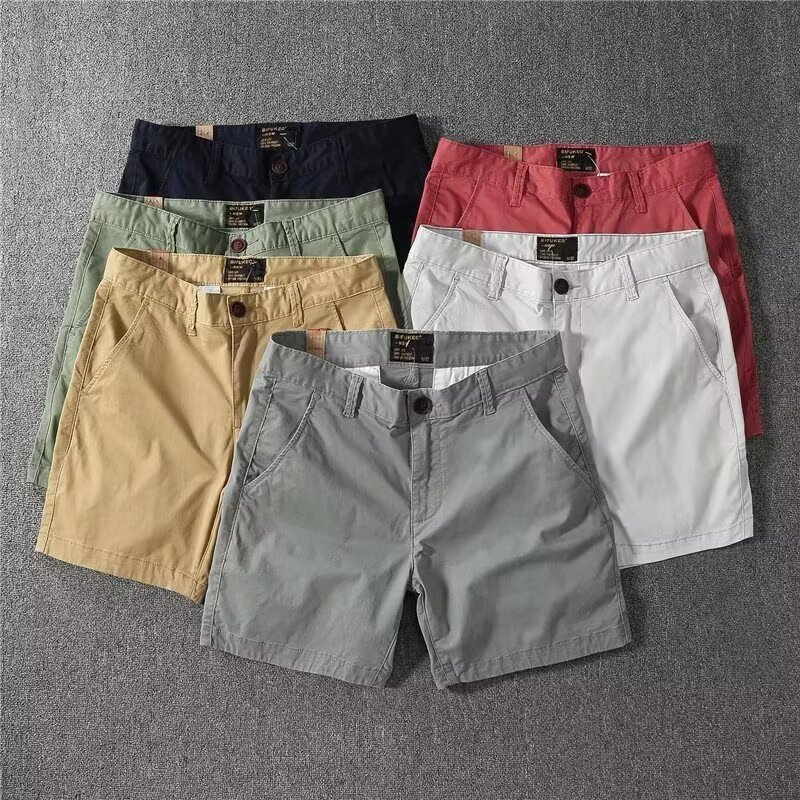 Pantalones cortos de gama alta de lujo ligero, pantalones de tres puntos para hombres, pantalones de traje de herramientas, moda empresarial británica, comercio exterior, venta al por mayor transfronteriza