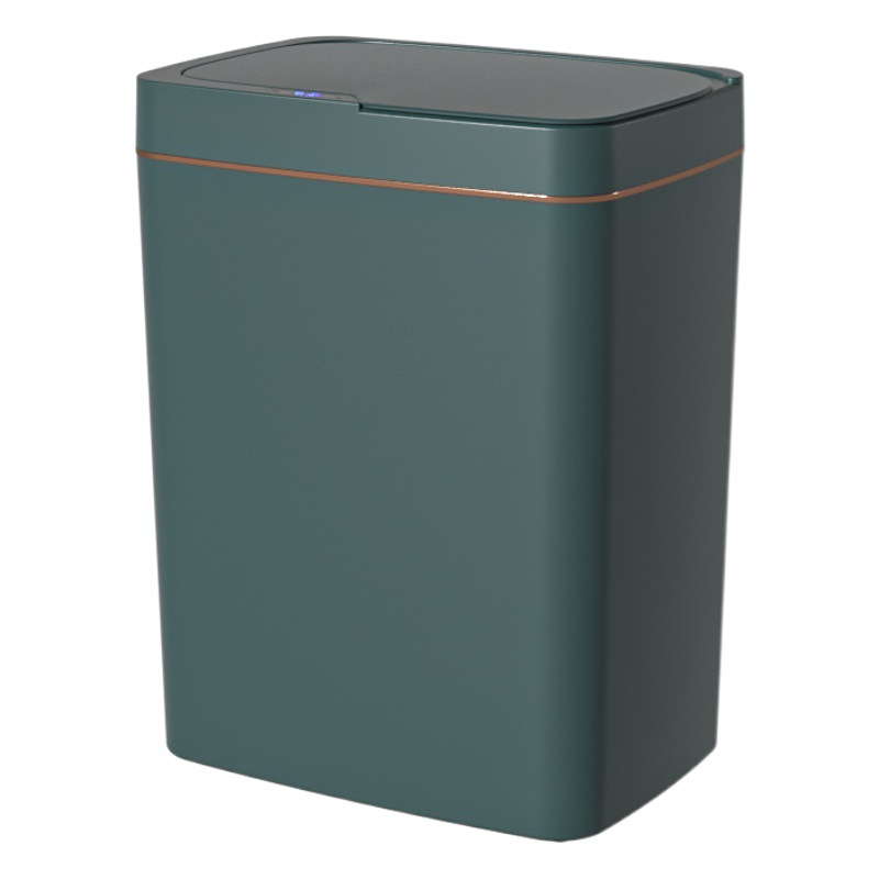 Inducción inteligente hogar automático basura baño cocina con tapa grande almacenamiento al por mayor