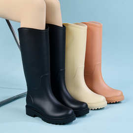 时尚雨鞋女款韩版加绒水鞋防水防滑雨靴长筒水鞋软底舒适水靴批发