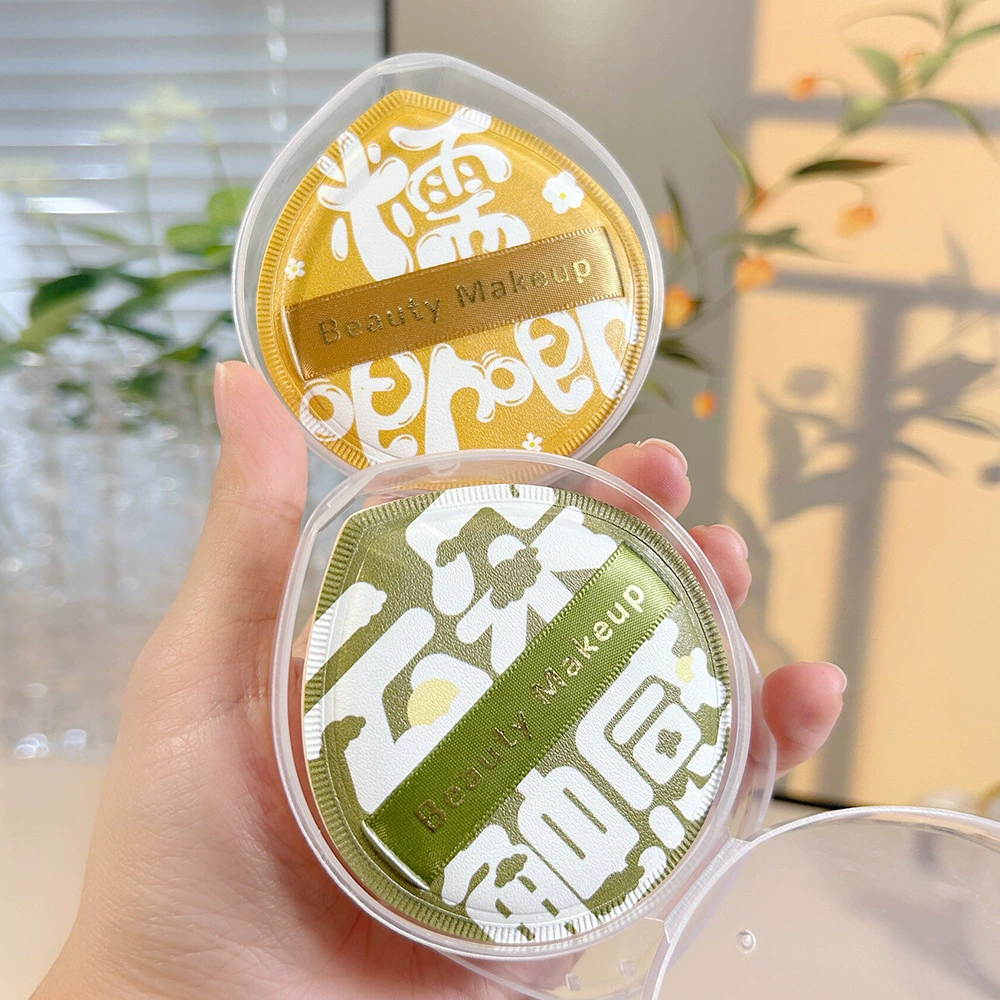 Keqi ощущение воздуха Большие капли воды Зефир пуховка с коробкой приятный для кожи мягкий восковой влажный и сухой двойного назначения утолщение увеличение KQ1147