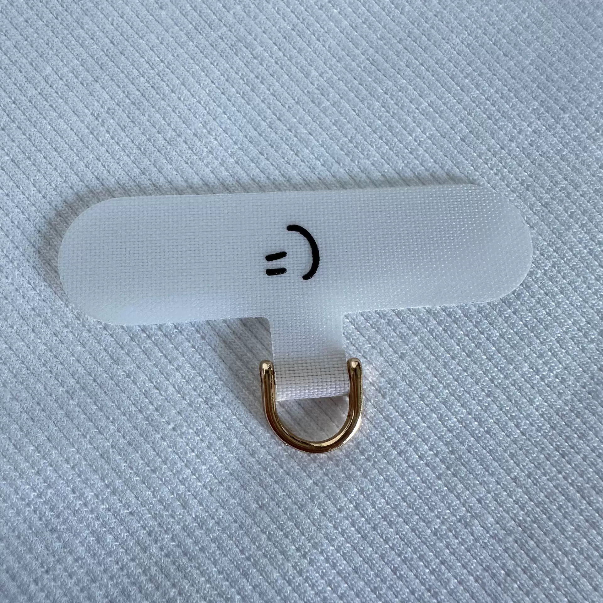 手机挂绳垫片方形固化布背夹手机夹片手机通用垫片手机连接片挂片