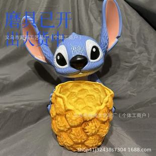 Cross-Border Amazon Stitch Movie Popcorn Bucket Ornaments Handheld Popcorn Bucket Stitch Cartoon Popcorn