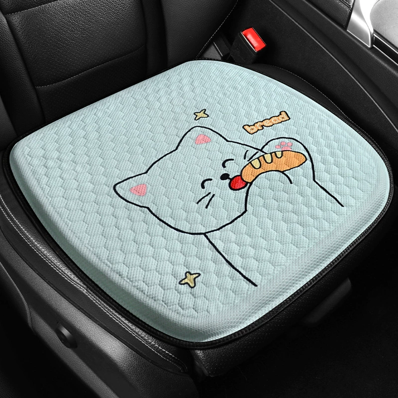 Прямые поставки с фабрики, новая гелевая подушка для автомобильного сиденья с рисунком из ледяного шелка, охлаждающая подушка для офиса, сидячая дышащая охлаждающая подушка, силиконовая подушка