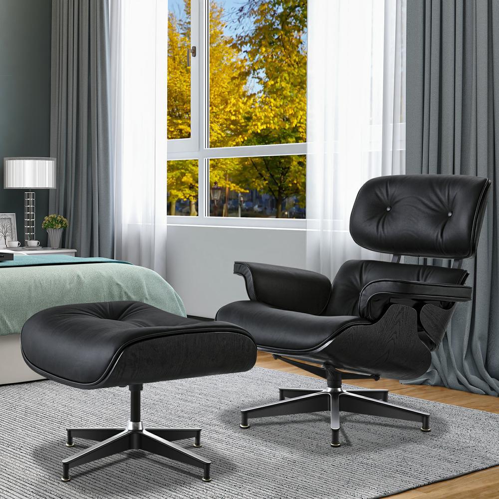 TY311 海外仓代发伊姆斯椅躺椅真皮北欧美式简约现代伊姆斯休闲椅