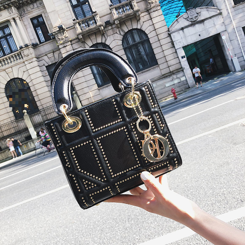 ▪包包女新款斜跨MINI戴妃包网红ins时尚pu皮质淑女手提包单肩女