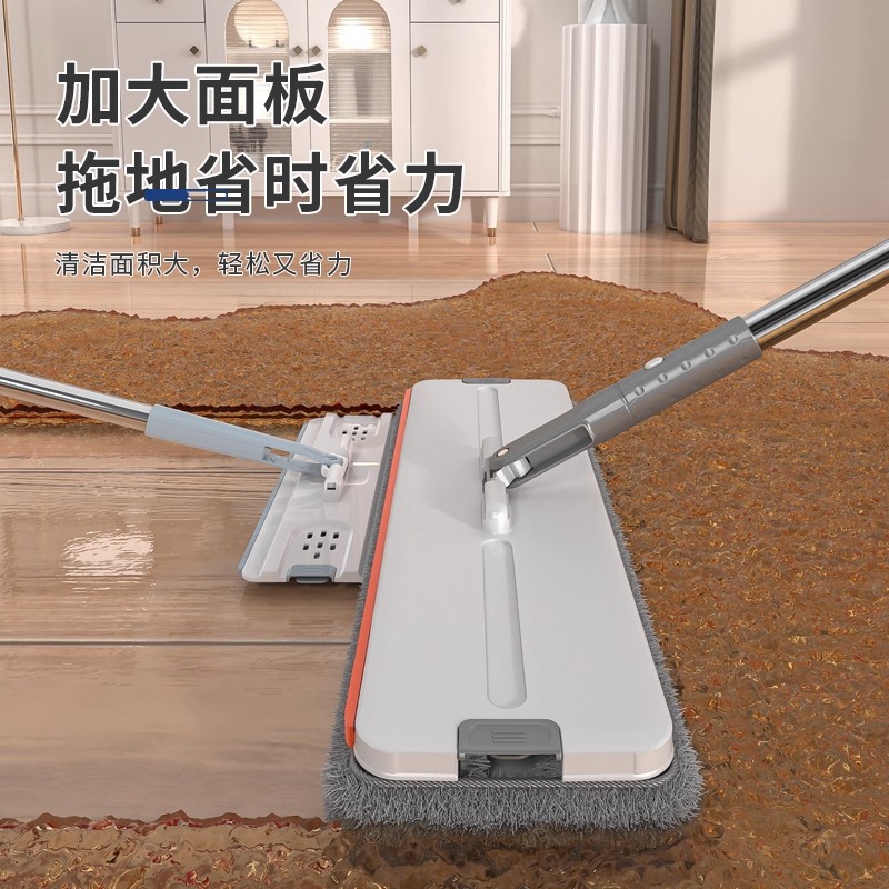 Mopo de trapeador desmontable sin lavado a mano en seco y húmedo de doble uso para la gente perezosa trapeador de suelo un artefacto de trapeador plano limpio para el hogar