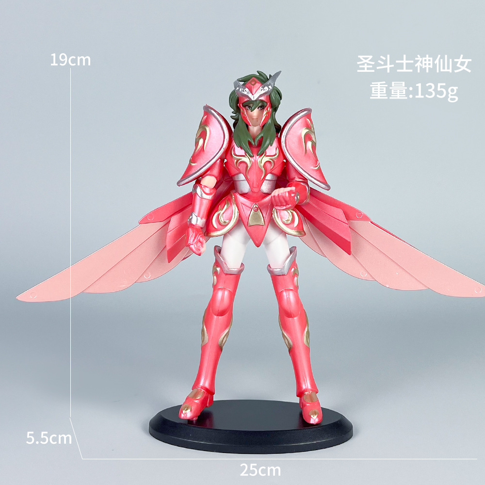 Anime Fighter sagrado Seiya White Bird Phoenix Tianlong Tianma Fairy Modelo de decoración de escritorio Periférico al por mayor