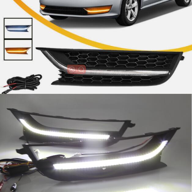 Aplicable a 11-12-15 Volkswagen Passat LED Luz de marcha diurna luz antiniebla Luz de marcha diurna LED modificada
