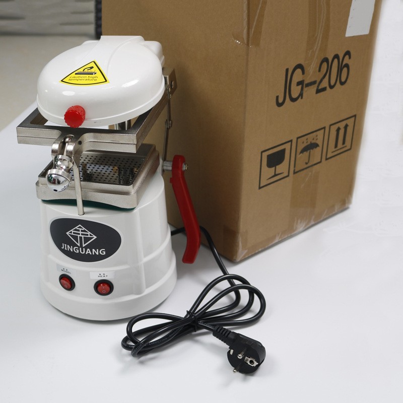 Máquina de conformación al vacío dental, máquina de prensado de película dorada, máquina de prensado de molde blanco dental, máquina de conformación de bola de acero para retenedor image 3