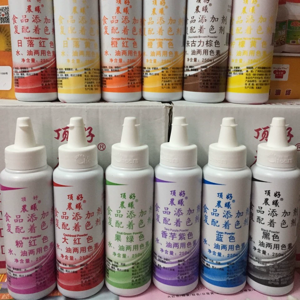 Съедобный Топ Доброе утро, вода и масло, пигмент двойного назначения, зефир макаруна, торт для выпечки, декоративный Радужный флип