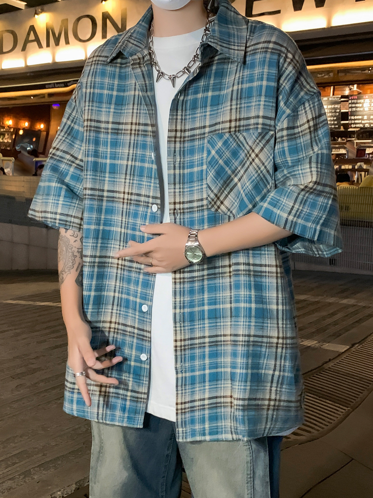 Summer thin Japanese trend shirt for leisure for students