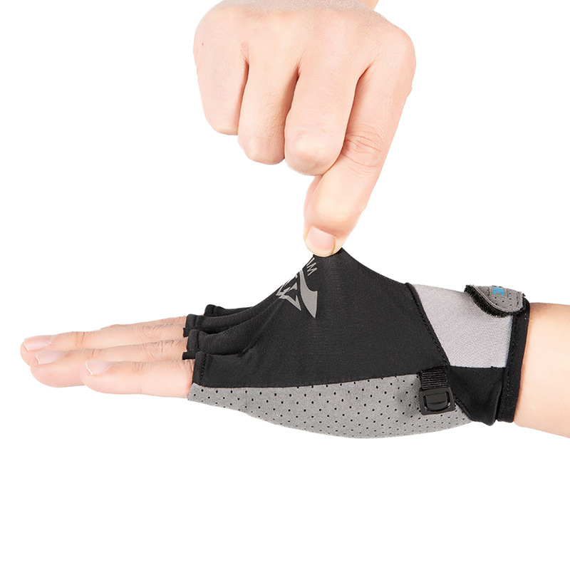 Cyclisme Sports pour hommes et femmes Demi-doigt mince Dign respirant antidérapant résistant à l'usure glace soie crème solaire extérieur_voghion.com
