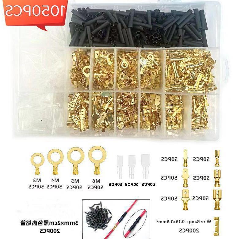 Transfronterizo en caja 2,8/4,8/6,3 enchufe de inserción de resorte vaina de conexión a tierra pieza 1.050 sets de cableado de presión en frío