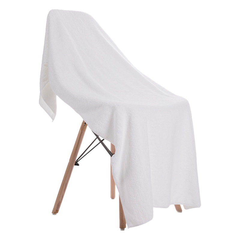 Hotel salón de belleza baño tienda de masaje de pies Toalla de baño Venta al por mayor Toalla de baño de lana de coral blanco puro estilo adulto absorbente