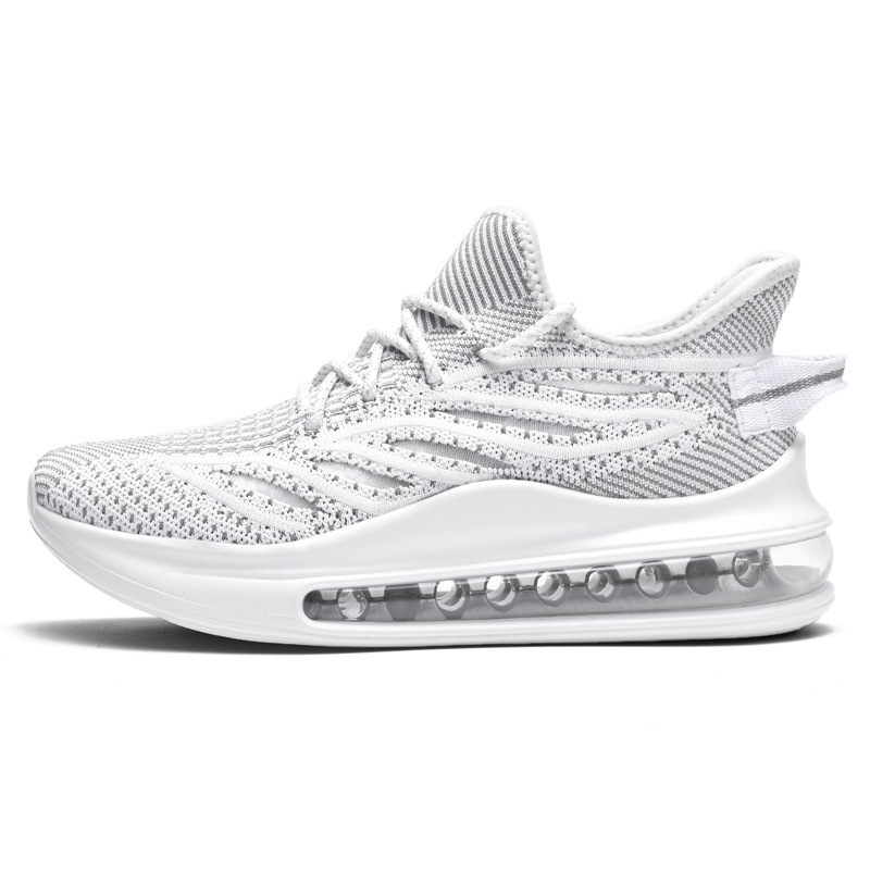 Zapatos casuales de moda transfronterizos de tamaño grande, cojín de aire, cómodos y amortiguación, zapatos de coco simples y transpirables, zapatos deportivos de moda para hombres.