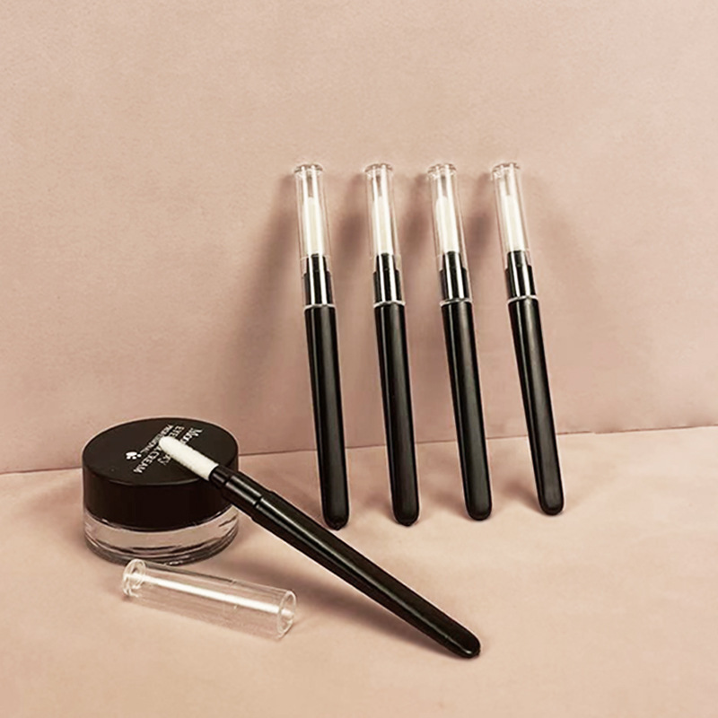 Velvet Lip Brush Stick with Transparent Dust Cover, Lip Blending Brush, Lip Gloss Lipstick Makeup Brush, Velvet Brush Head Velvet Lip Brush Stick with Transparent Dust Cover, Lip Blending Brush, Lip Gloss Lipstick Makeup Brush, Velvet Brush Head