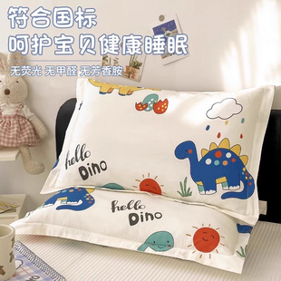 30 Pillow Core ➲ Children's 40 Pure Cotton Liner Cartoon Pillowcase Single X Pillowcase Pair 50X60
