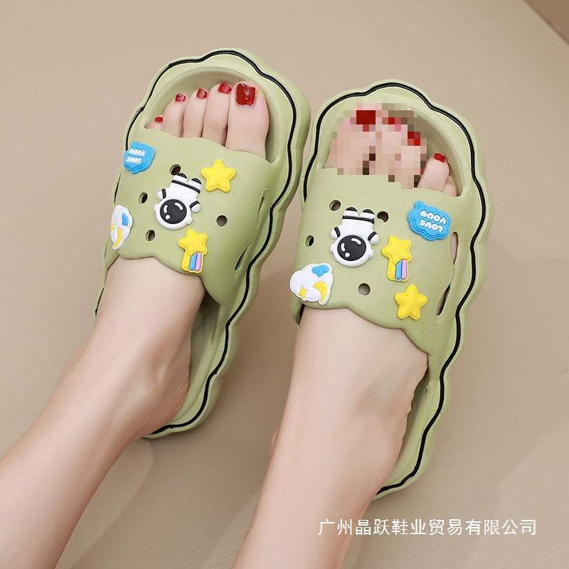 Summer 2025 Women's Slippers, Super Soft Thick-Soled Outer Wear, Non-Slip, Waterproof, Home Ins Street Slippers for Women