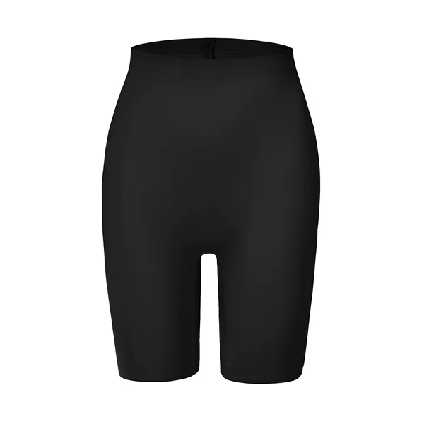 Black trousers, mid rise