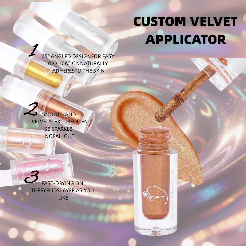 Ombretto liquido esclusivo, illuminante per il viso, trucco multiuso per illuminare e valorizzare il corpo, colore a lunga durata._voghion.com
