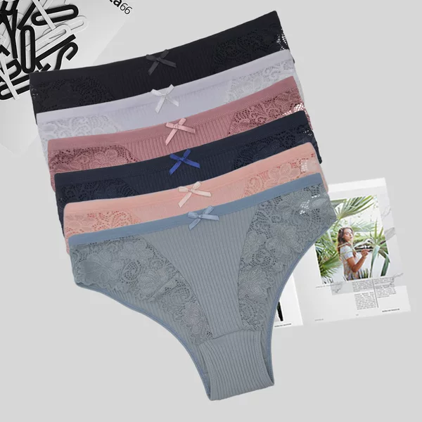 Cross-border foreign trade European and American women's underwear low-rise sexy AliExpress lace women's briefs European size