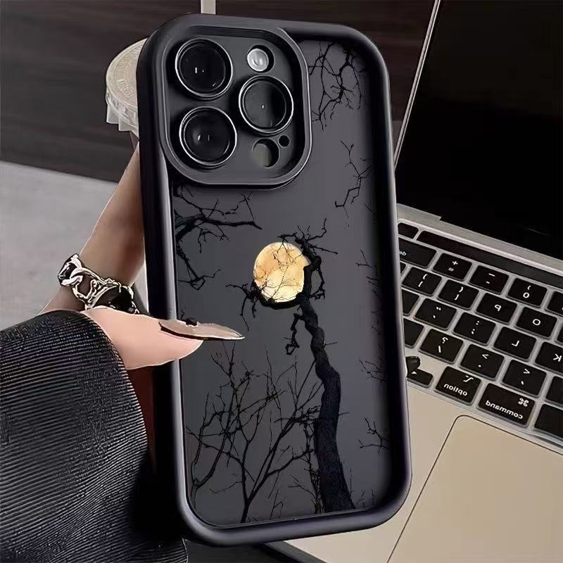 Madera muerta en primavera para iPhone 16pro funda para teléfono móvil Apple 15/14 transfronterizo 13promax nuevo 12 Europa y América