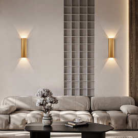 2025新款极简床头灯卧室壁灯创意轻奢客厅灯背景墙壁灯长条楼梯灯
