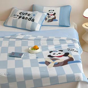 New A-Class Ins Large Version Cartoon Summer Quilt Ice Silk Nylon Super Cool Summer Quilt Air-Conditioned Quilt Wholesale