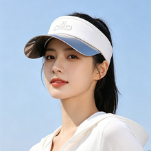 新款镜面防晒空顶帽女春夏户外运动遮阳帽时尚百搭出行通勤太阳帽