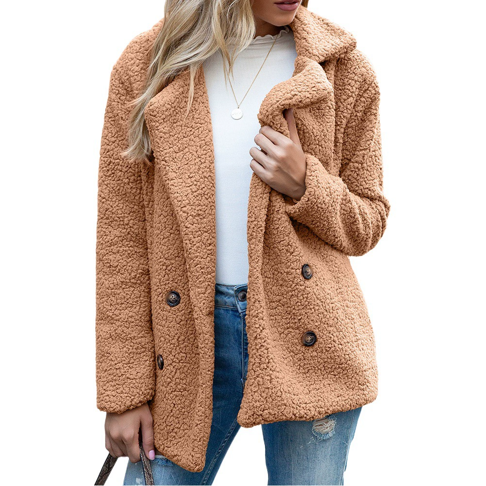 Отворотом Амазонки пальто Мао кнопки осени/зимы свитер кашемира нового свободный поколение в запасе