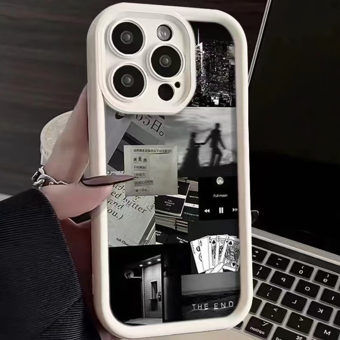 Funda para teléfono móvil iphone16 de estilo europeo y americano Apple 15promax nuevo 14pro anti-caída 13/12 personalidad 11