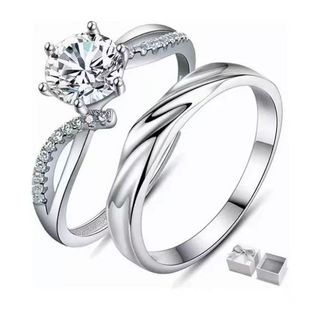 Platinum wedding ring, one carat