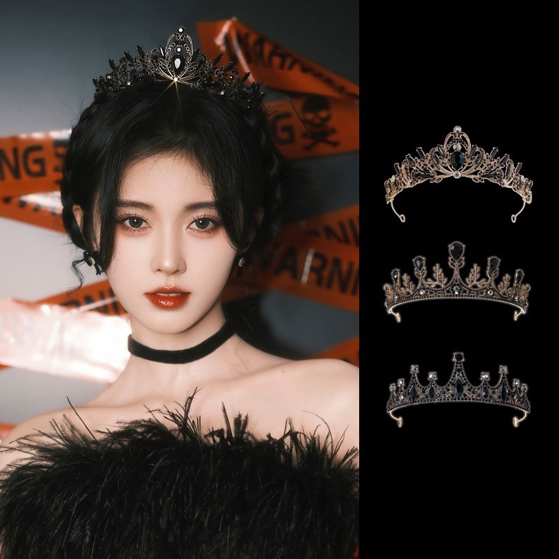 Diadema de princesa con corona y diamantes de imitación para niñas, ceremonia de mayor edad, cumpleaños, boda, horquilla de perlas para niños, joyería de alta gama para mujeres.
