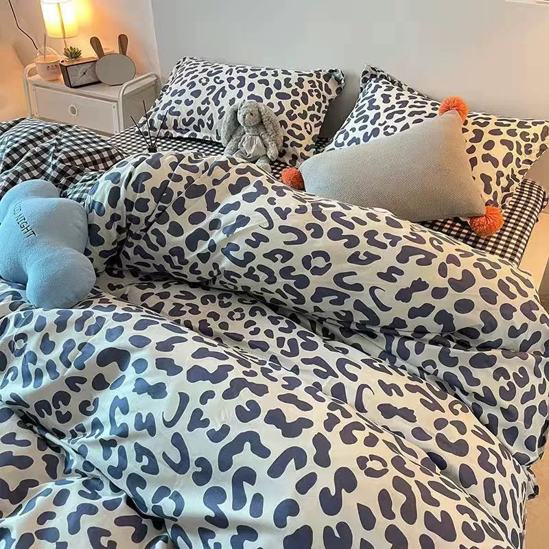 Bed Linen Set, Student/internet-celebrity Style, 3–4 Piece, Multiple Patterns, 1.2–2.4 m